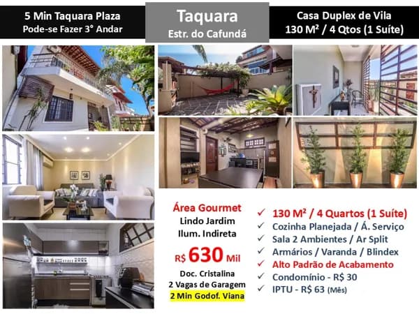 Casa JPA Taquara Cafunda 130M²