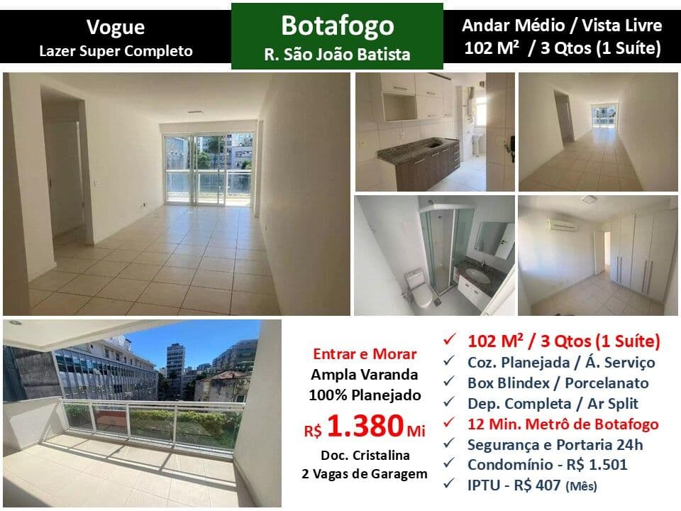 Apto Botafogo Vogue 102M² 2