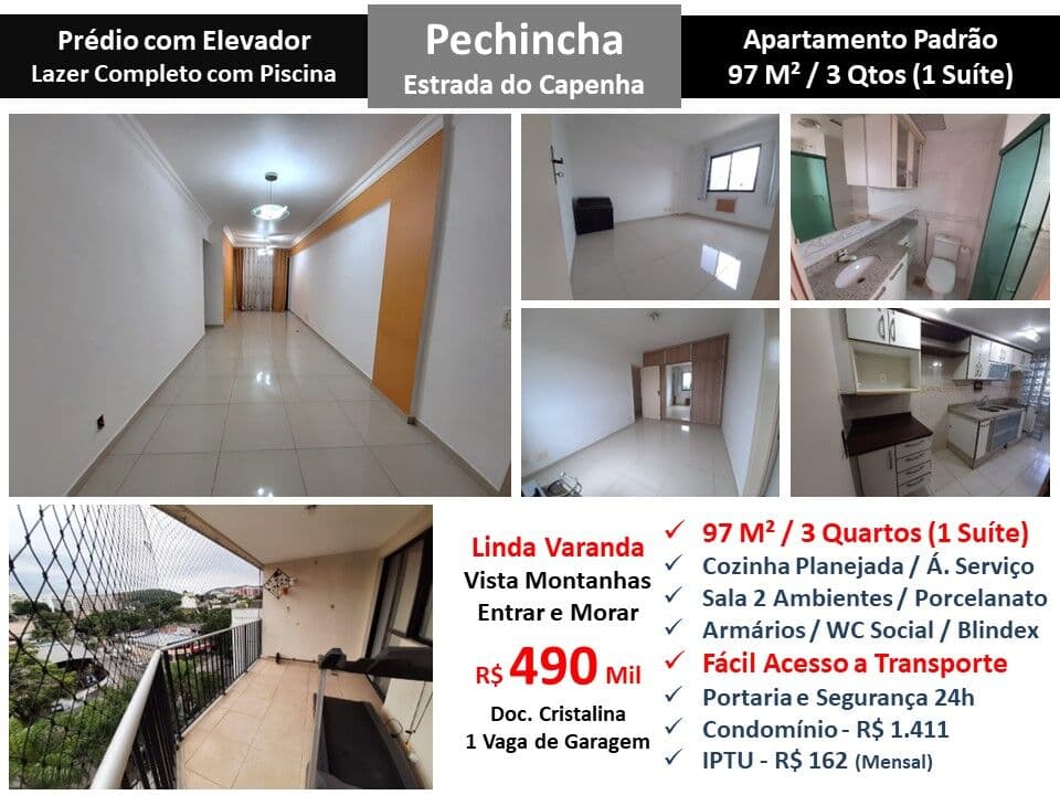 Apto JPA Pechincha Capenha 97M²