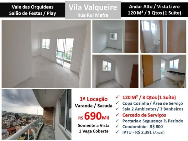 Apto JPA Valqueire Alves do Vale 120M²