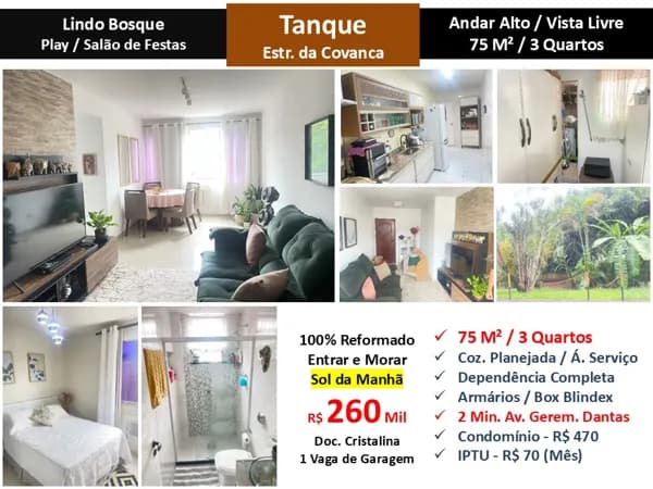 Apto JPA Tanque Covanca 75M²