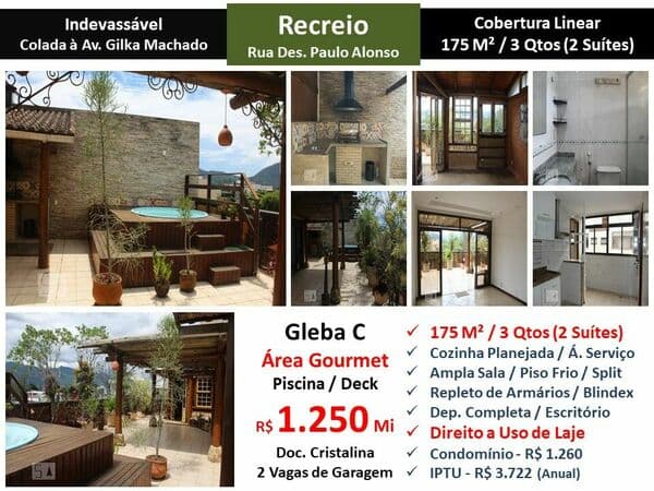 Cob Recreio Gleba C Paulo Alonso 175M² Linear