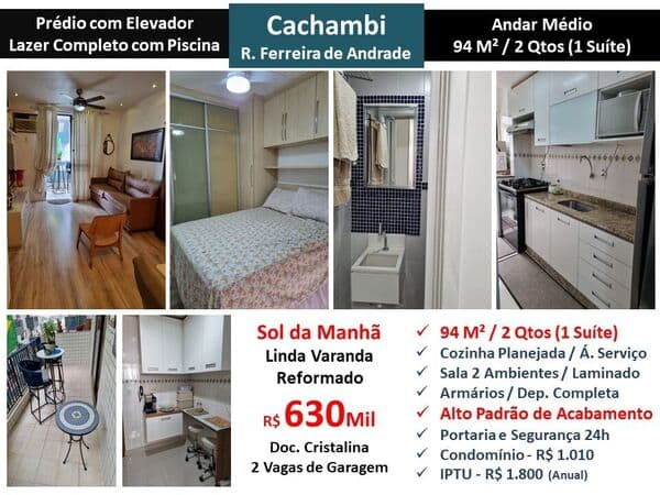 Apto Cachambi Ferreira de Andrade 94M²