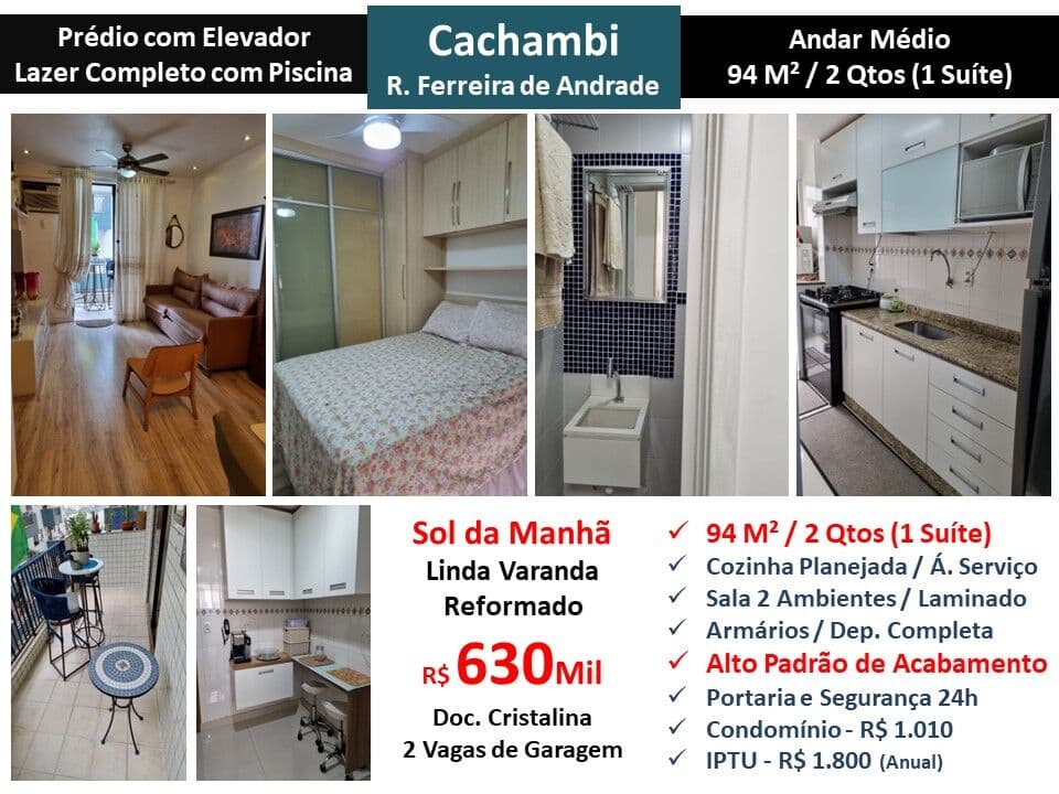 Apto Cachambi Ferreira de Andrade 94M²