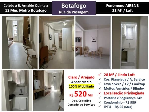 Apto Botafogo Passagem 28M²
