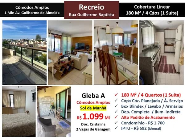 Cob Recreio Gleba A Guilherme Baptista 180M² Linear