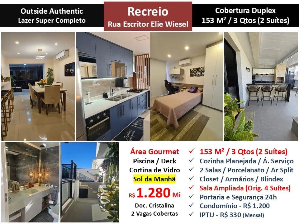 Cob Recreio Zico Outside 153M²