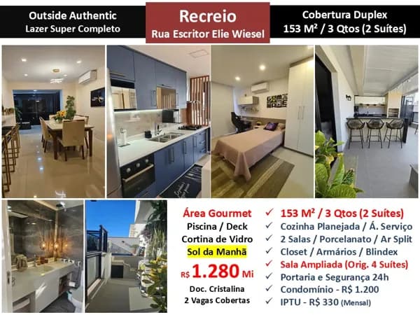 Cob Recreio Zico Outside 153M²
