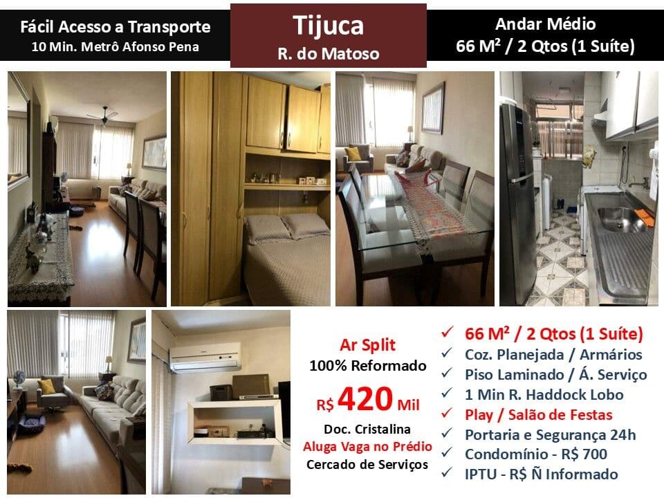 Apto Tijuca Matoso 66M²