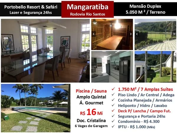Casa Mangaratiba Portobello 1750M²