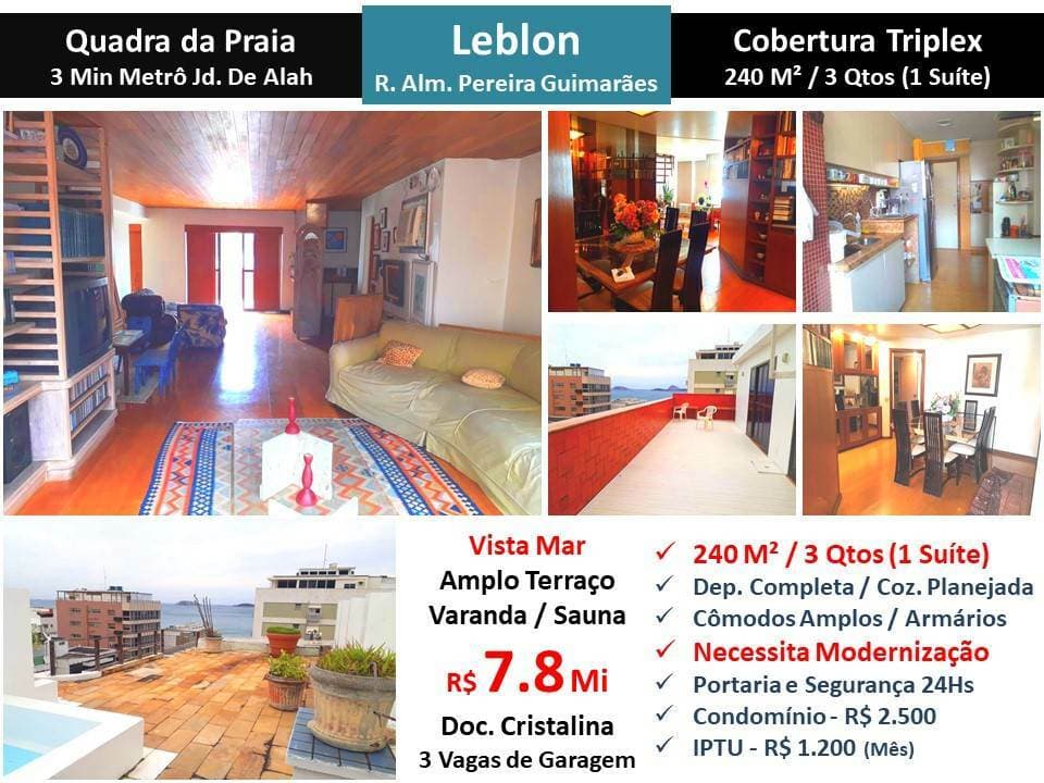 Apartamento em Rio de Janeiro - Leblon