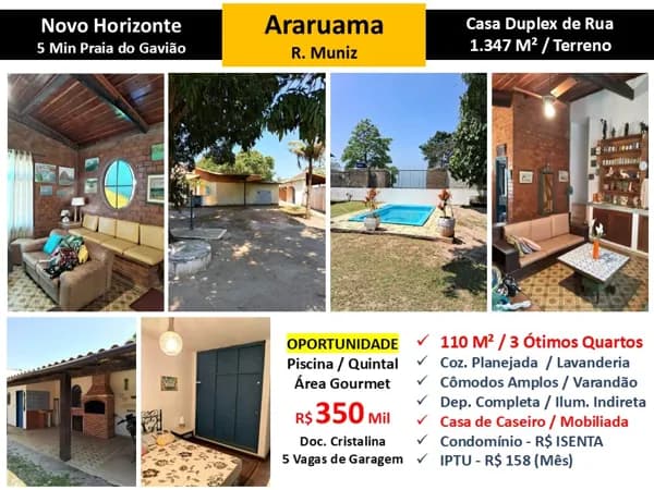 Casa Araruama Novo Horizonte Muniz 110M²