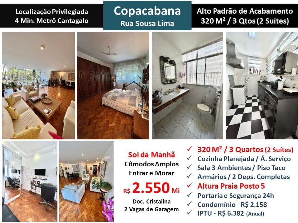 Apto Copacabana Sousa Lima 320M²