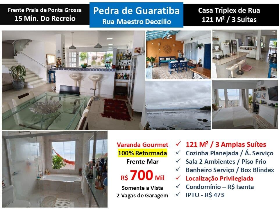 Casa Pedra de Guaratiba Maestro Deozílio 121M²