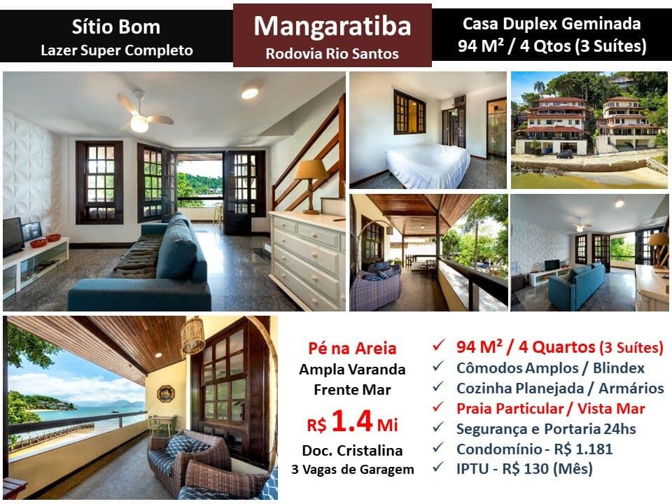 Casa Mangaratiba Rio Santos Sítio Bom 94M²