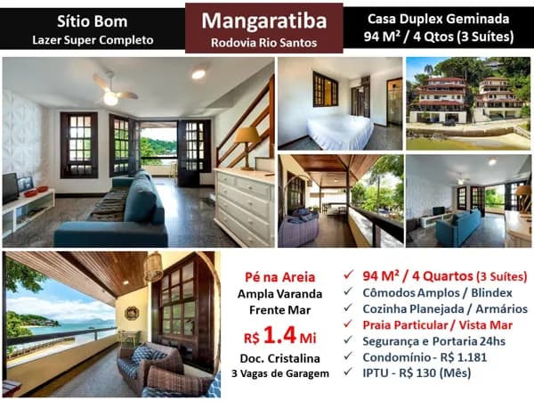 Casa Mangaratiba Rio Santos Sítio Bom 94M²