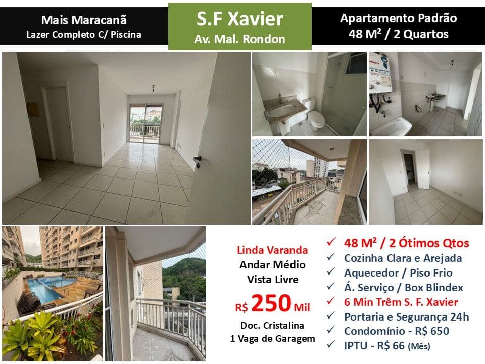 Apto São Francisco Xavier Mais Maracanã 48M²