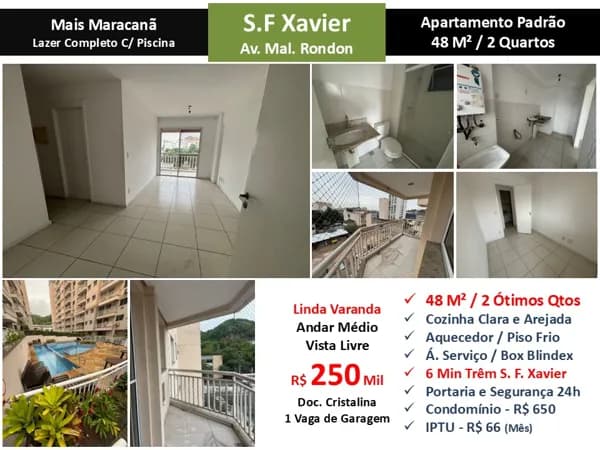 Apto São Francisco Xavier Mais Maracanã 48M²