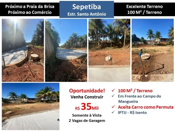 Terreno Sepetiba Santo Antônio 100M²