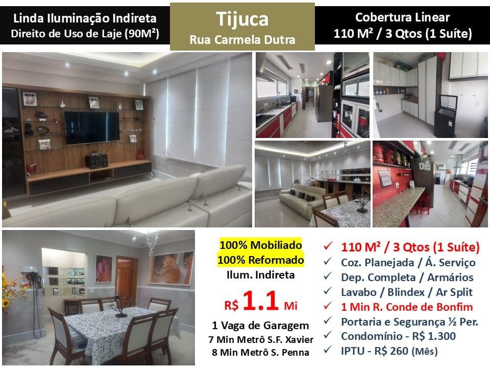 Cob Tijuca Carmela Dutra 110M² Linear