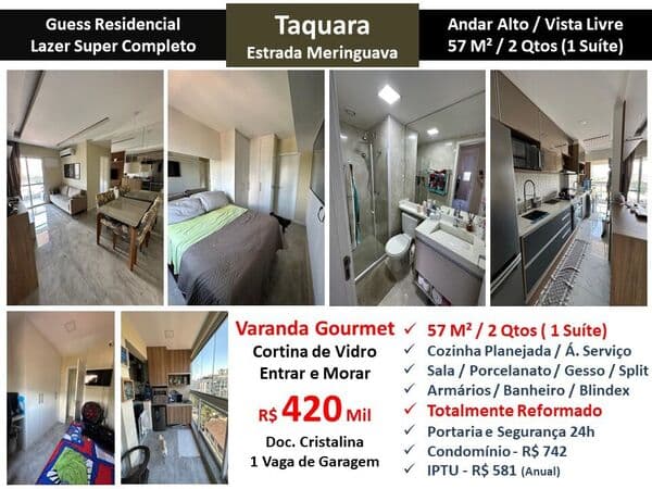 Apto JPA Taquara Meringuava Guess 57M² 5