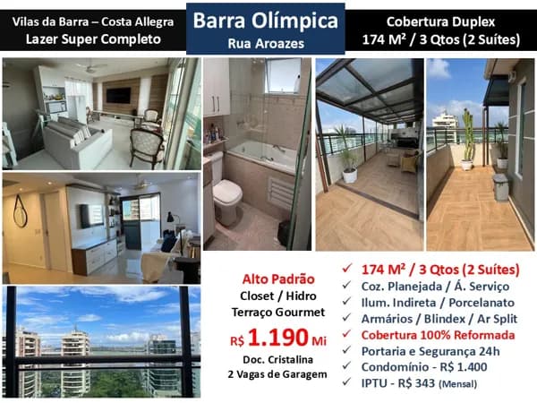 Cob Barra Olímpica Vilas da Barra Costa Allegra 174M²
