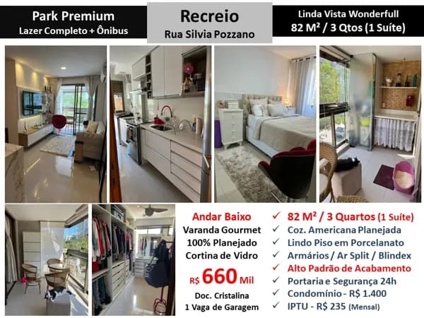 Apto Recreio Zico Park Premium 82M² 17