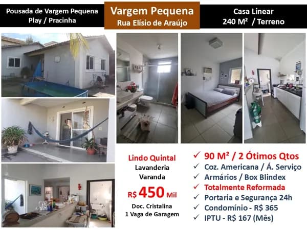 Casa Vargem Pequena Pousada de Vargem Pequena 90M²