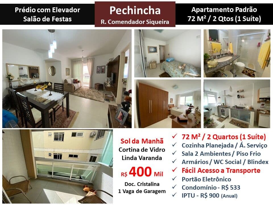 Apto JPA Pechincha Comendador Siqueira 72M²