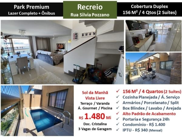 Cob Recreio Zico Park Premium 156M²