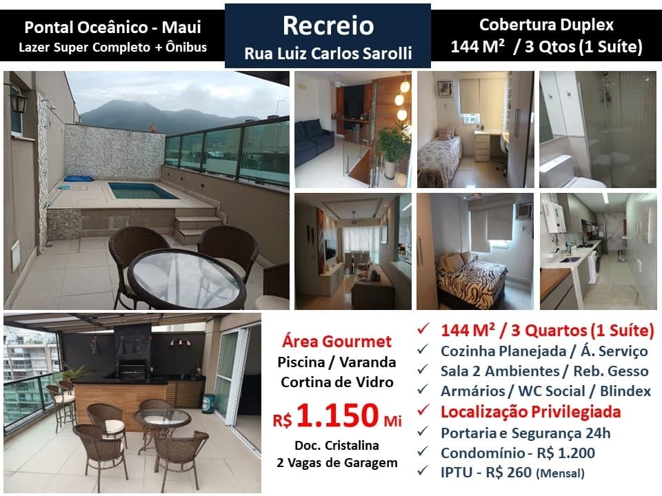 Cob Recreio Pontal Maui 144M²