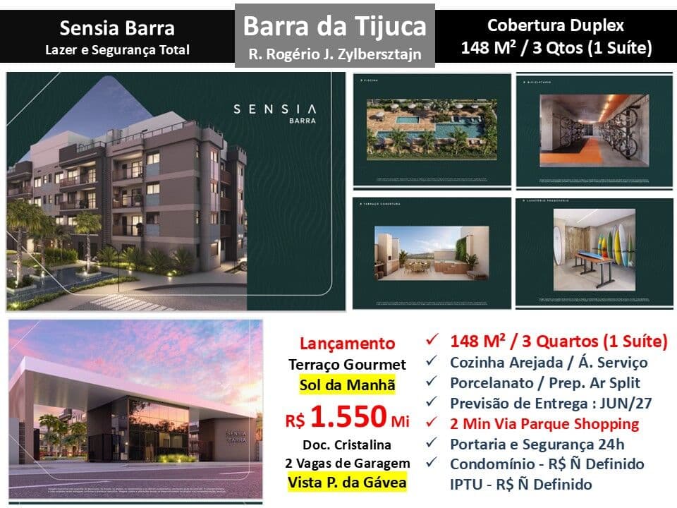 Cob Barra da Tijuca Sensia 148M²