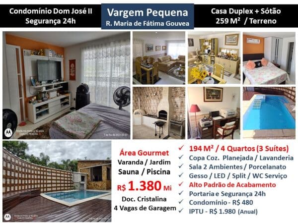 Casa Vargem Pequena Dom José 2 194M²