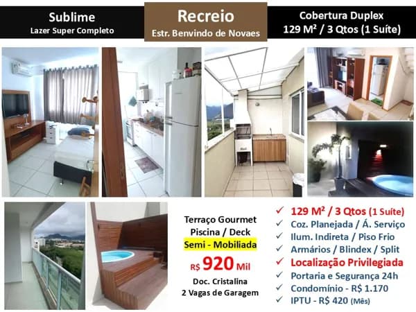 Cob Recreio Sublime 129M²