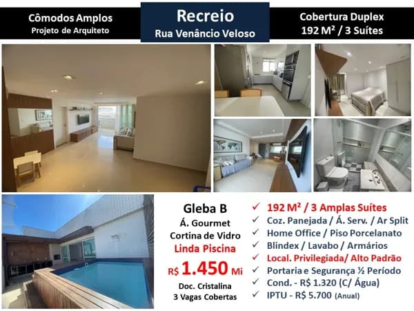 Cob Recreio Gleba B Venâncio Veloso 192M²