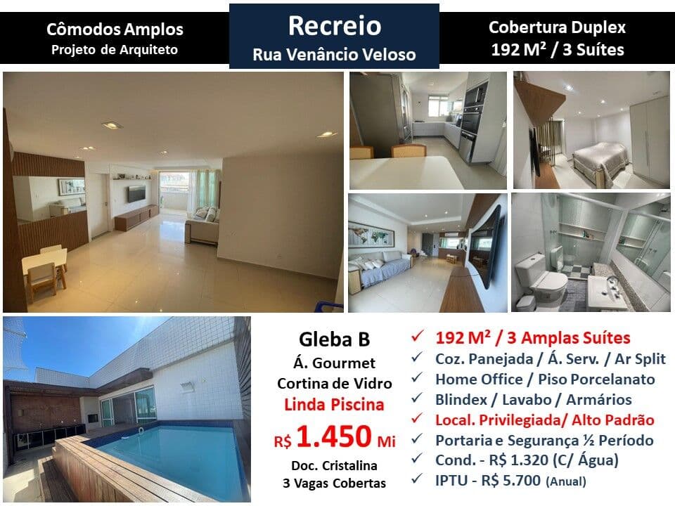 Cob Recreio Gleba B Venâncio Veloso 192M²