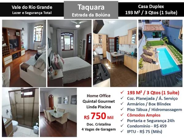 Casa JPA Taquara Vale do Rio Grande 193M²
