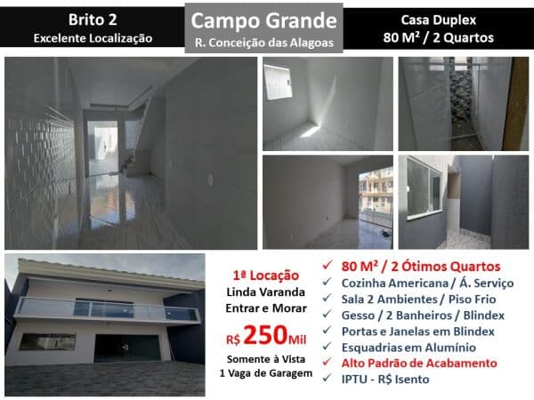 Casa Campo Grande Brito 2 80M²