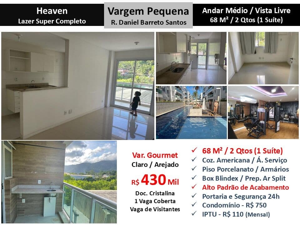 Apto Vargem Pequena Heaven 68M²