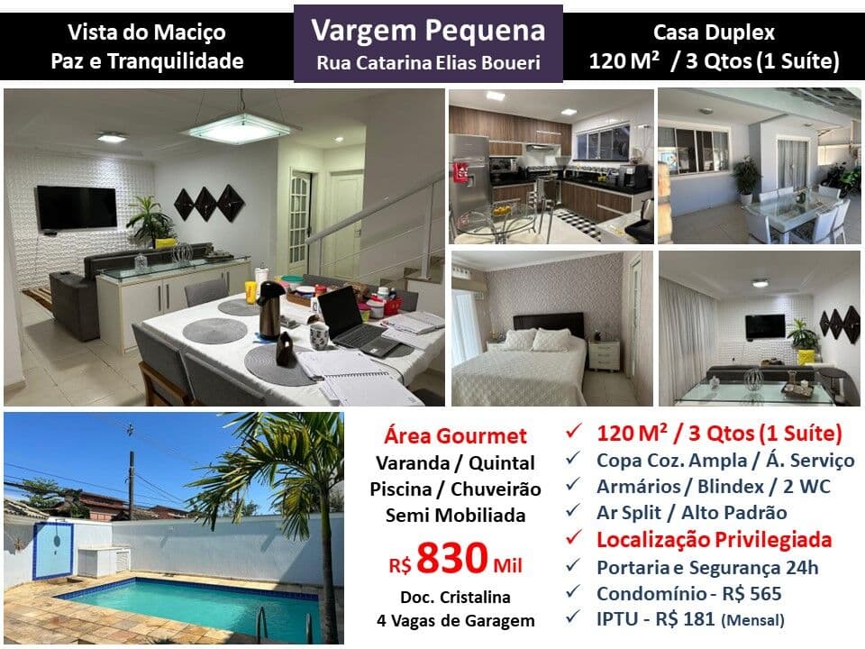 Casa Vargem Pequena Paulo José Mahfud Vista do Maciço 120M²