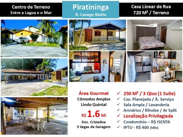 Casa Piratininga Canage Malta 250M² Linear