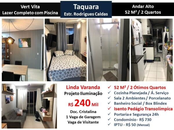 Apto JPA Taquara Vert Vita 52M² 3