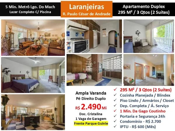Apto Laranjeiras Paulo César de Andrade 295M²