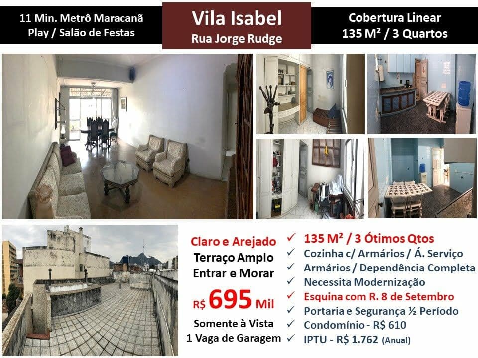 Cob Vila Isabel Jorge Rudge 135M² Linear