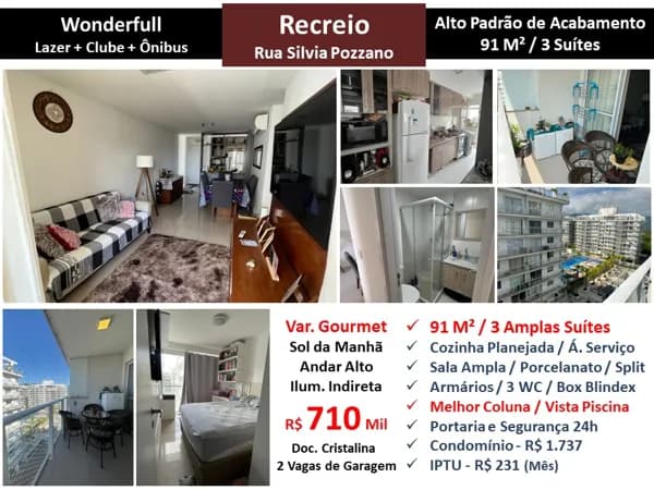 Apto Recreio Zico Wonderfull 91M² 5