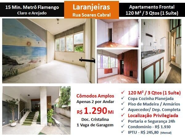 Apto Laranjeiras Soares Cabral 120M²