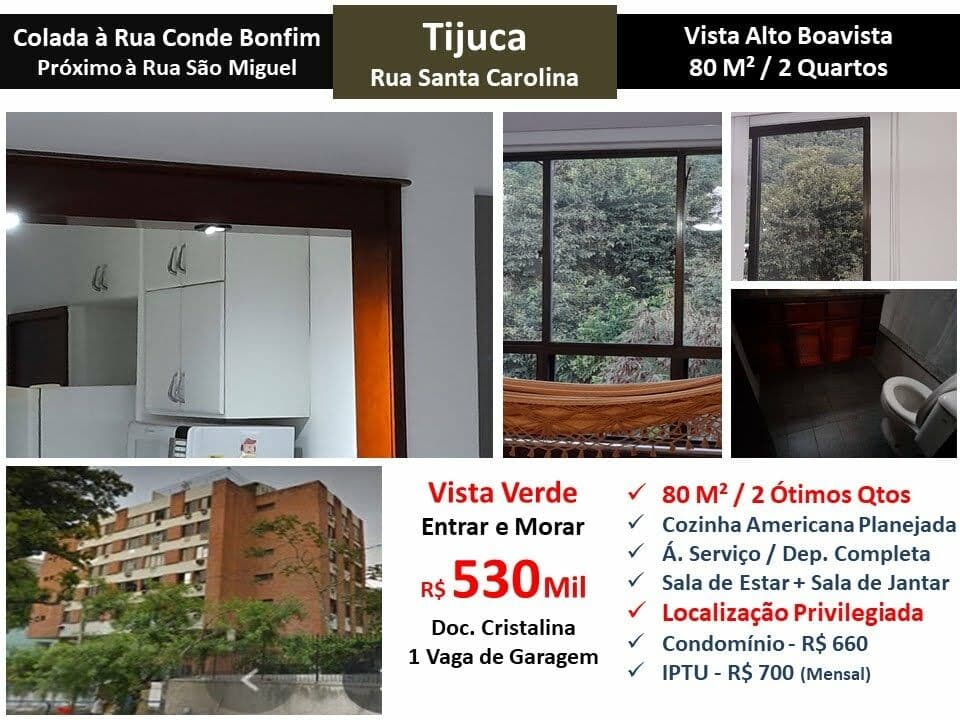Apto Tijuca Santa Carolina 80M²