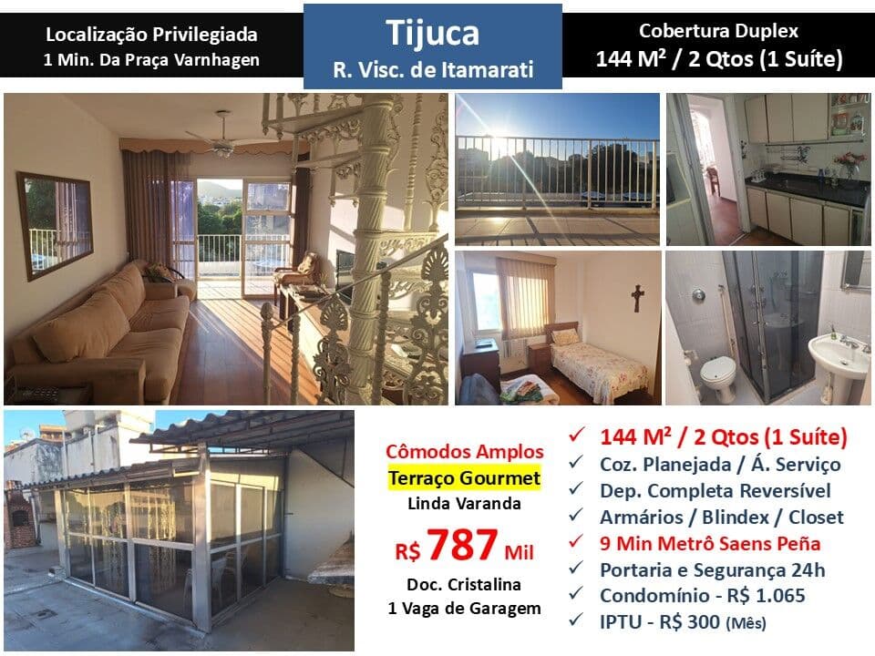 Cob Tijuca Visconde de Itamarati 144M²