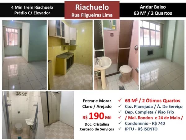 Apto Riachuelo Filgueiras Lima 63M² 2