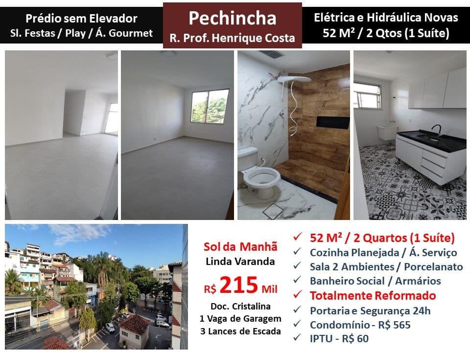 Apto JPA Pechincha Henrique Costa 52M² 2